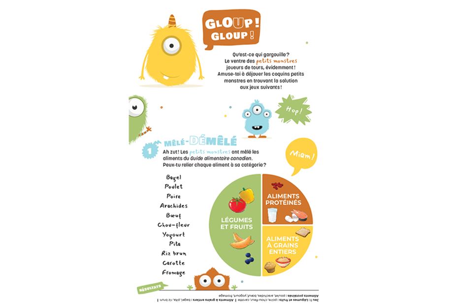 Ressources éducatives sur le Guide alimentaire canadien – 1er cycle