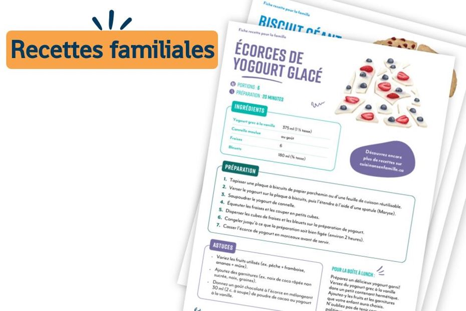 Recettes pour la famille