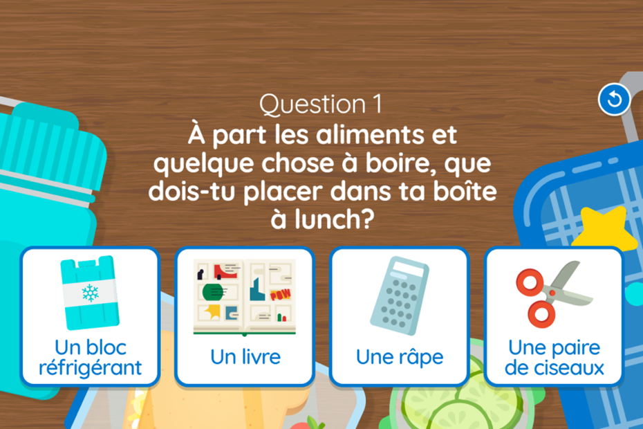 Jeu: Une formidable boîte à lunch 